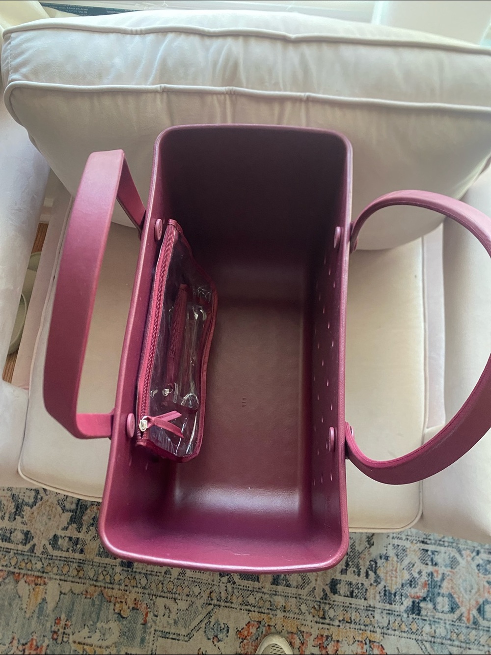 Maroon Logo Tote Bag - Maroon - Picture 5 of 6